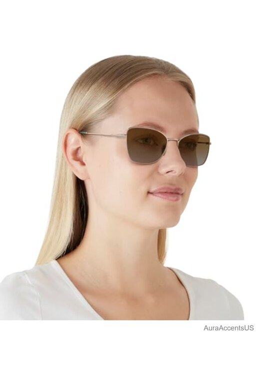 Butterfly Full Rim Metal Sunglasses with Polarized Gradient Lenses